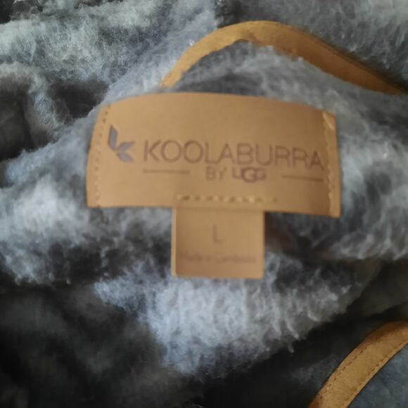 Koolaburra by UGG Womens Gray Brushed Back Sherpa Hoodie Pullover Size L - Picture 3 of 6